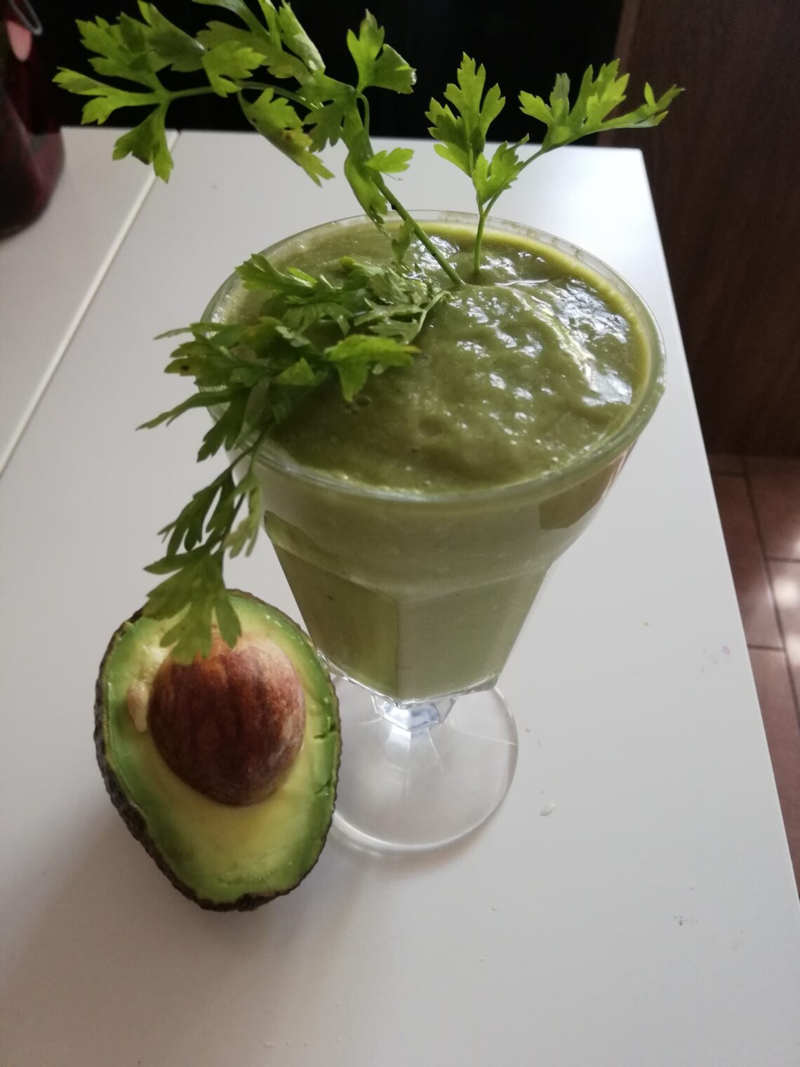 Smoothie Banan Awokado Natka Pietruszki Jab Ko Sok Z Limonki